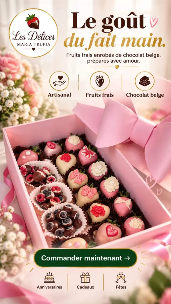 Story Instagram Les Délices pour anniversaires, cadeaux et fêtes
